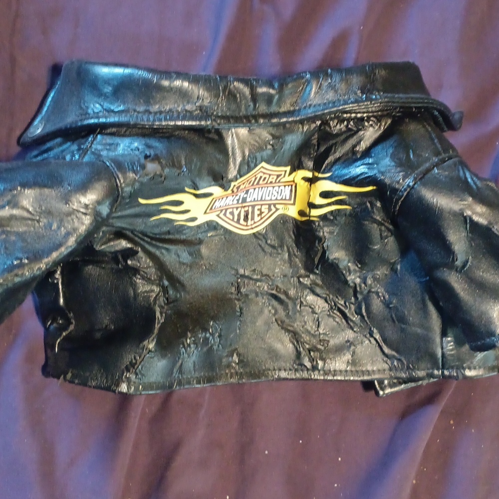 Harley Davidson  baby cut leather 3+